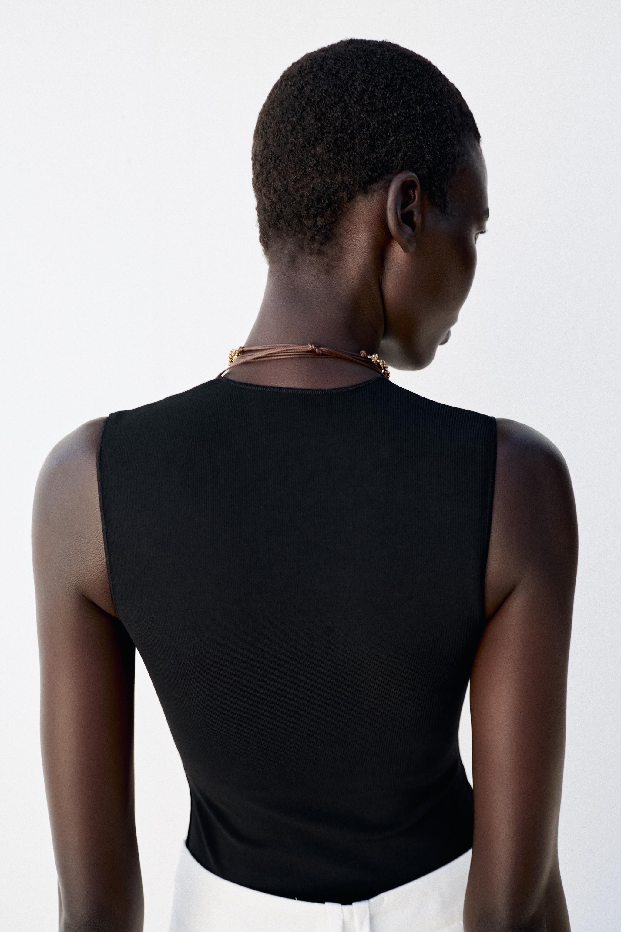 STRETCH SQUARE NECK BODYSUIT
